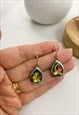 RAINBOW GEM TEARDROP EARRINGS