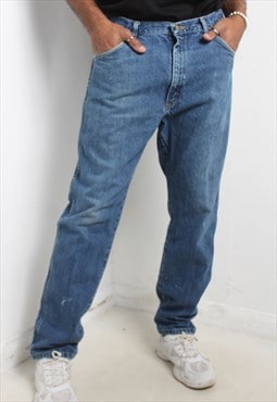 Vintage Wrangler Distressed Jeans Blue