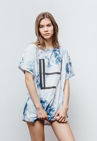 HALLEY BLUE TYE DYE T-SHIRT