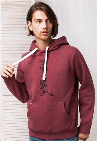 JAPANESE HOODIE - COURAGE - JAPAN CALLIGRAPHY HOODIES HOODY