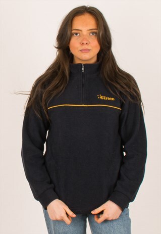 VINTAGE NAVY CHAMPION QUARTER ZIP FLEECE 8