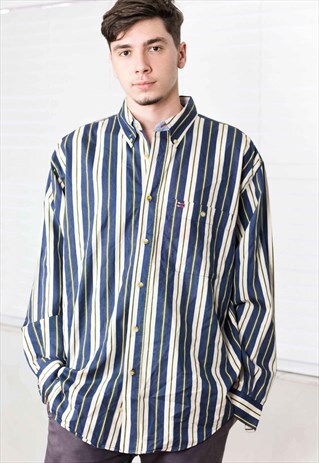 VINTAGE REGATTA STRIPED SHIRT 90S L 11.5