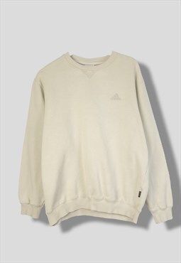 Vintage Adidas Sweatshirt Y2K in Beige L