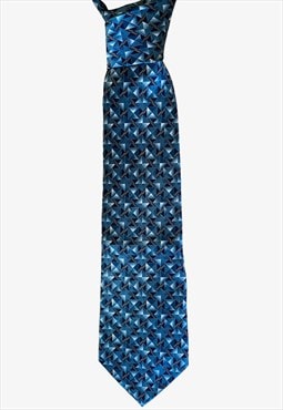 Vintage 90s Yves Saint Laurent Geometric Print Tie
