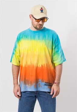 Vintage 90's PEPSI Max t-shirt in rainbow tie dye