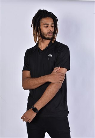 VINTAGE THE NORTH FACE POLO SHIRT BLACK