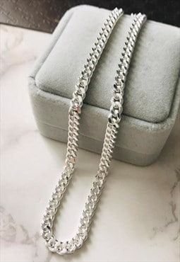 Popular style Diamond Cut Heavy Curb chain 18inch 