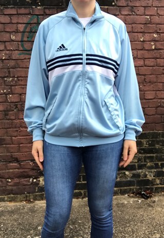 light blue adidas track jacket