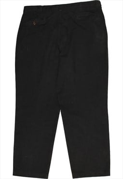 Farah 90's Straight Leg Baggy Trousers / Pants 38 Black