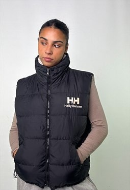 Black 90s Helly Hansen / White Reversible Rare Puffer Jacket