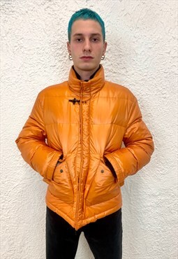 Vintage FAY quilted orange puffer jacket