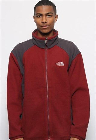 VINTAGE THE NORTH FACE FLEECE RED