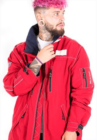 VINTAGE 80S RARE WINTER PUFFER TOMMY H. SPORT JACKET /S7728