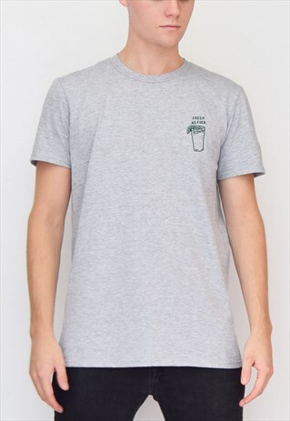 GREY FRESH AS F-CK (GREEN) T-SHIRT