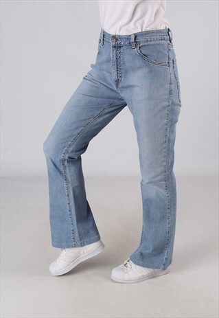 VINTAGE LEVIS 525 BOOTCUT FLARE JEANS UK 12 (DL1D)