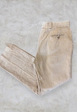 Vintage Made in England Beige Trousers Horndale  W40 L32