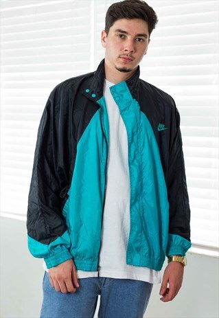 VINTAGE NIKE WINDBREAKER JACKET LOGO 90S XL 9.3