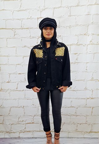 VINTAGE LEVIS BLACK DENIM JACKET