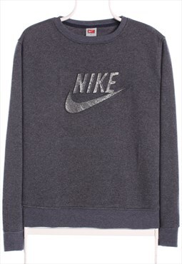 Nike  - Grey Diamante Spellout Sweatshirt - XLarge