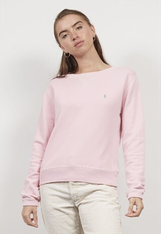 VINTAGE 90'S BABY PINK RALPH LAUREN SWEATSHIRT