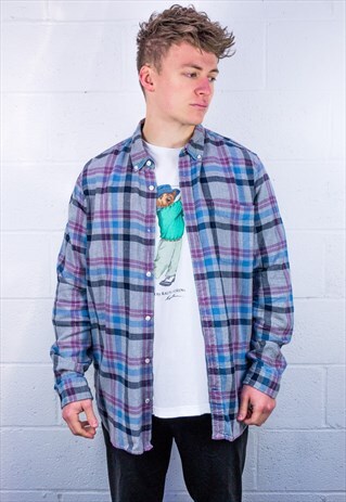 VINTAGE GAP CHECK FLANNEL SHIRT