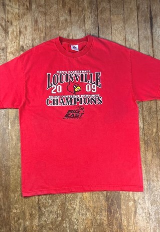 LOUISVILLE RED PRINT T - SHIRT