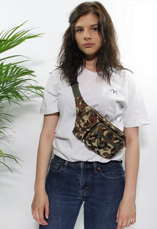 CAMOUFLAGE VINTAGE BUM BAG