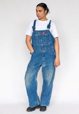 Blue 90s Dickies Denim Baggy Dungarees