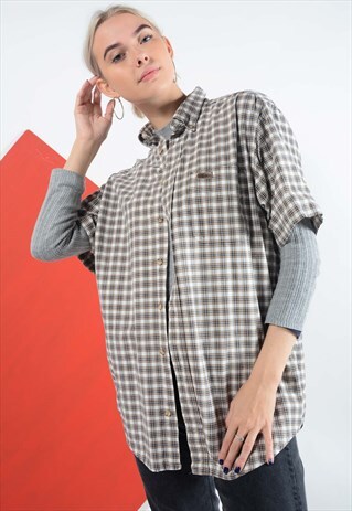 CARHARTT SKATE SHIRT IN BROWN CHECK