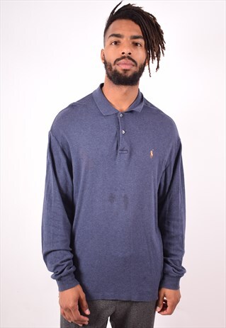 POLO RALPH LAUREN MENS VINTAGE POLO SHIRT LARGE 90S