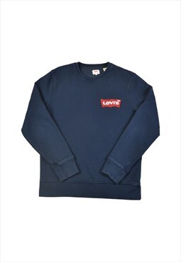 Vintage Levi's Sweatshirt Navy Medium