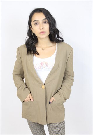 VINTAGE 90'S EMPORIO ARMANI BROWN BLAZER