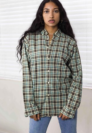VINTAGE RALPH LAUREN FLANNEL SHIRT LOGO 90S ONE SIZE 7.5