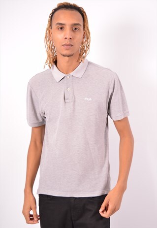 VINTAGE FILA POLO SHIRT GREY