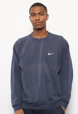 Vintage Nike Logo Sweatshirt Blue