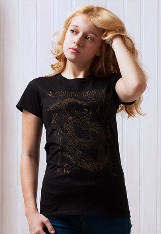 JAPANESE SHIRT - DRAGON RYUU JAPAN STYLE KAWAII T SHIRT