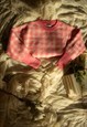PINK GINGHAM PUFF SLEEVE JUMPER