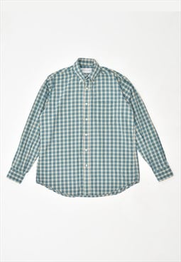 Vintage 90's Burberry Shirt Check Turquoise