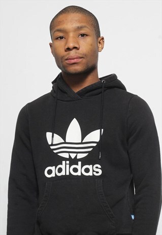 VINTAGE ADIDAS HOODIE BLACK