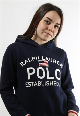 VINTAGE POLO RALPH LAUREN FULL ZIP HOODIE