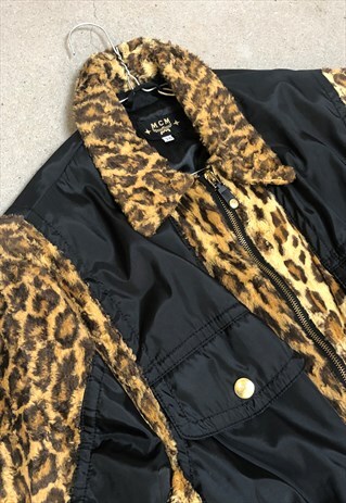 VINTAGE 80S MCM LEOPARD PRINT JACKET