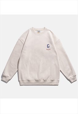 Kalodis loose letter print sweatshirt