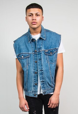 LEVIS VINTAGE DENIM GILET SLEEVELESS JACKET