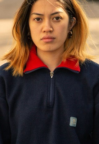 VINTAGE TIMBERLAND QUARTER ZIP FLEECE