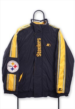 Starter NFL Vintage Pittsburgh Steelers Black Coat