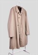 VINTAGE C&A BEIGE TRENCH COAT MADE IN ENGLAND LARGE