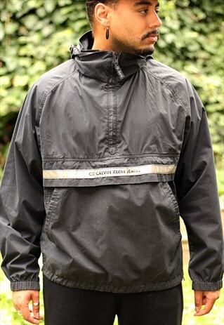 VINTAGE CALVIN KLEIN JEANS LOGO WINDBREAKER JACKET