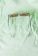 BLUE BROWN ROUNDED RECTANGLE 90S LOOK SUNGLASSES