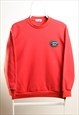 Vintage Lacoste Crewneck Logo Sweatshirt Red