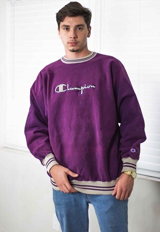 VINTAGE CHAMPION SWEATSHIRT REVERSE WEAVE SCRIPT LOGO X 29.6